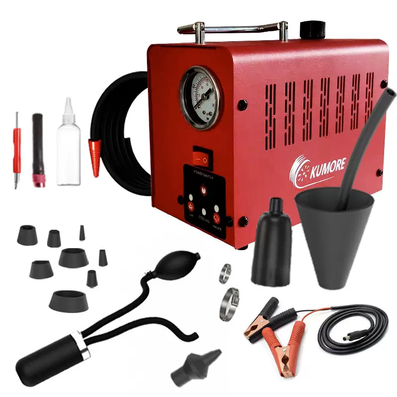 汽车烟雾测漏仪发动机进气出气系统检漏工具烟雾检漏机带压力表