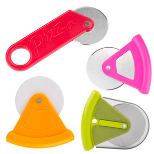 Roller Pizza Knife Plastic Handle Pizza Cutter with Lid Round Roller Pizza Cutter