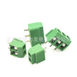 KF126-2P3P4P5P-9P 250V/8A 5.0mm间距可拼接螺钉式绿色接线端子