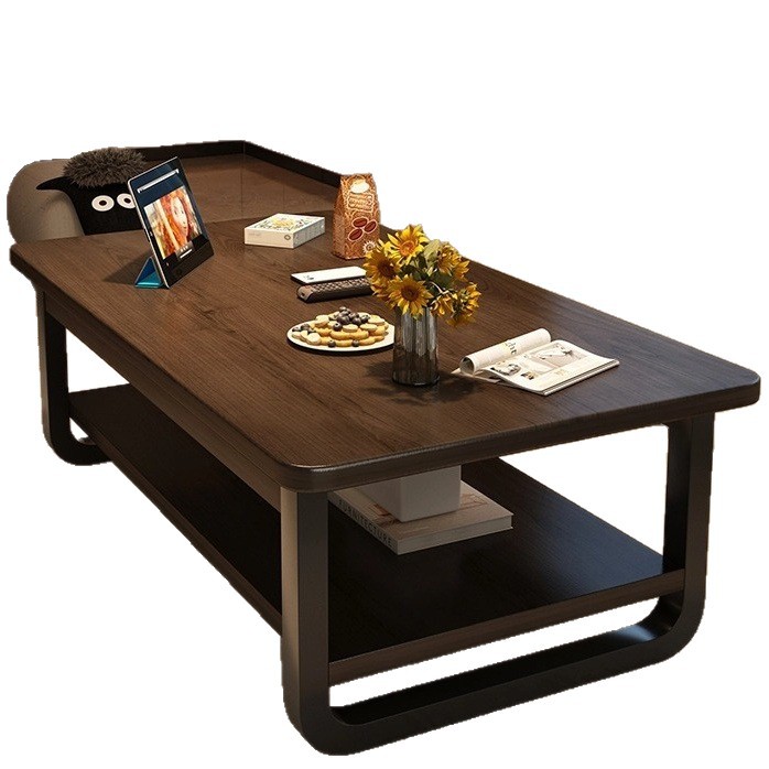 Sala de estar mesa de té doméstica pequeña casa de alquiler sofá mesa de mesa cuadrada nueva simple