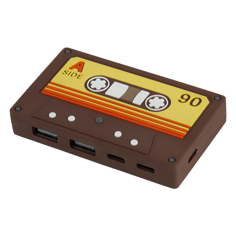 テープUSB HUBレトロ子供趣味創意テープUSB HUB TPYECコンピュータ拡張インターフェースデスクトップ置物|undefined