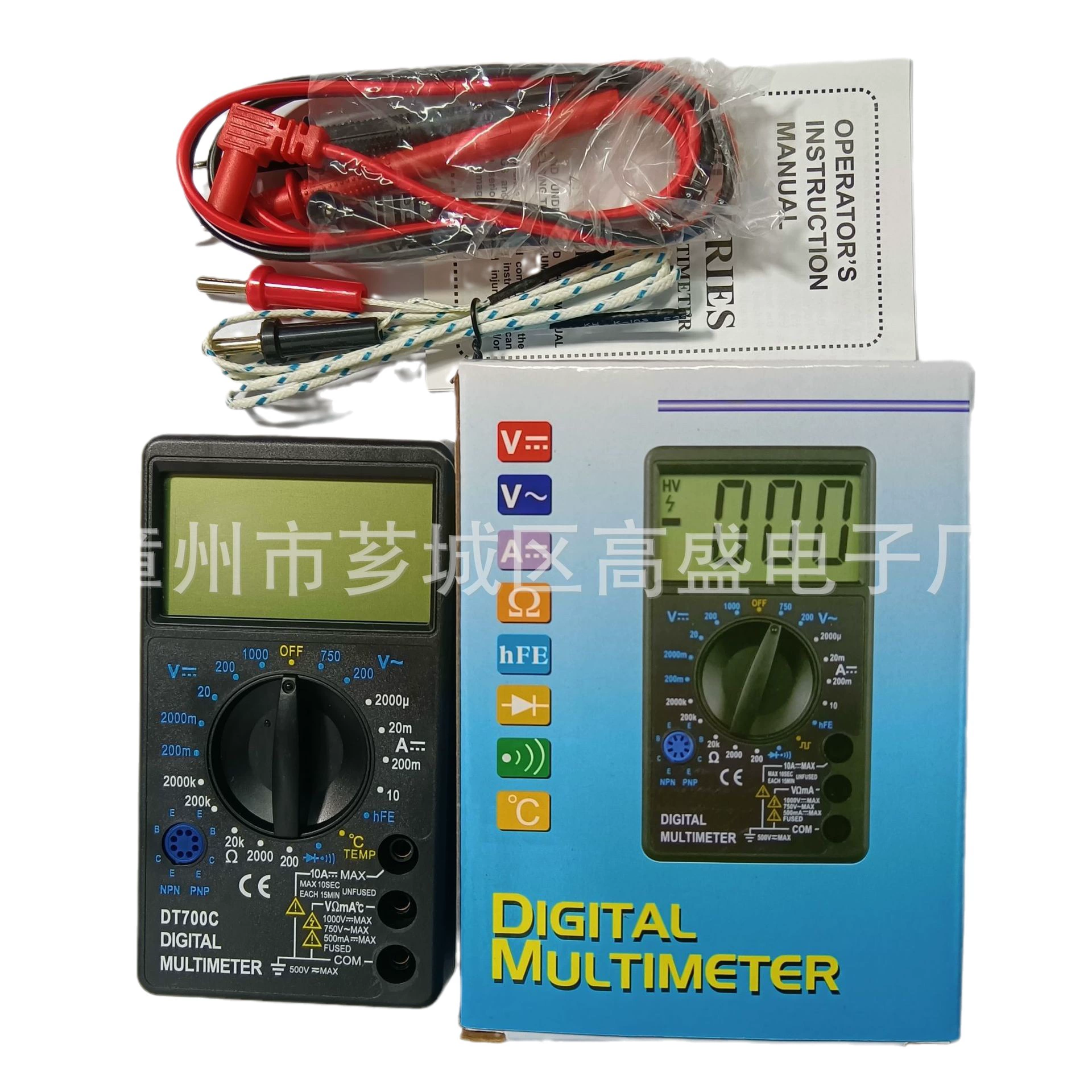 Цифровой мультиметр DT700C большой экран для измерения температуры Goldman Sachs Electronics