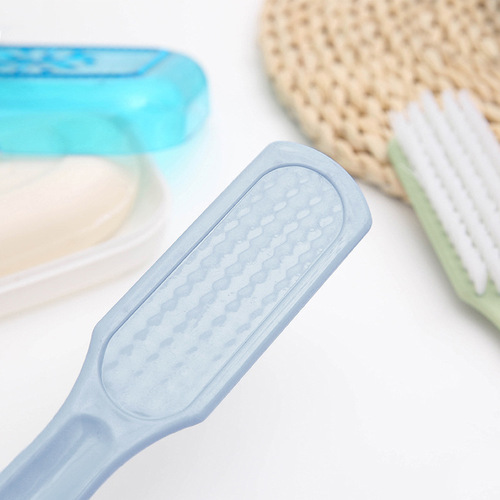Plain plastic small brush, decontamination laundry brush, shoe cleaning brush, long-handled soft-bristled hanging clothes brush and shoe brush