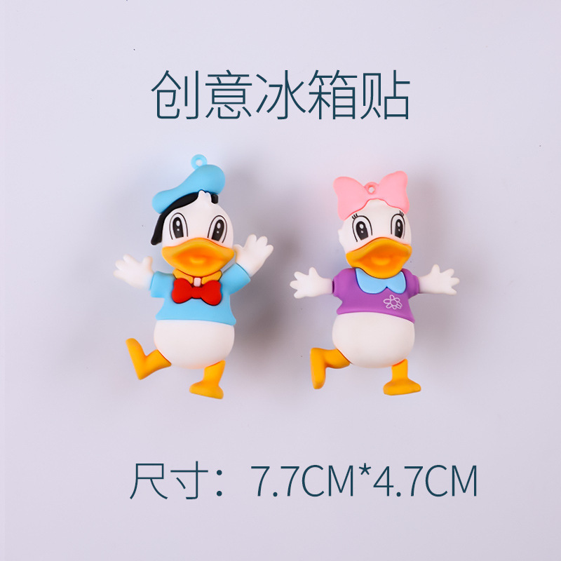 新款个性卡通动漫磁吸磁铁可爱米奇迷妮老鼠3D立体冰箱贴创意磁贴|undefined