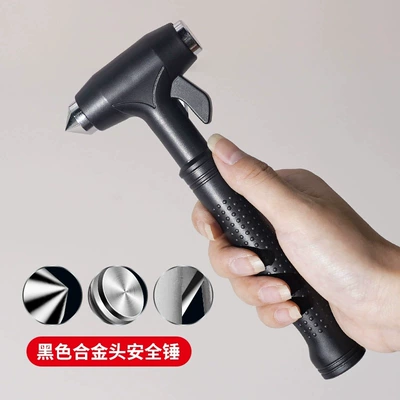 Qəza çəkici Hammer Car Window Glass Breaker - 1577b-car-safety-hammer-alloy-head-black