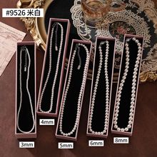 时尚百搭天然淡水珍珠项链节日礼物气质锁骨链 3-8mm轻奢颈链批发