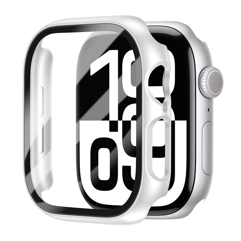 Suitable for AppalwatchS10 Case Film Integrated PC Tempered Film Watch Case Explosion-proof Watch Case Apple S10 Protective Shell Suitable for AppalwatchS10 Case Film Integrated PC Tempered Film Watch Case Explosion-proof Watch Case Apple S10 Protective Shell