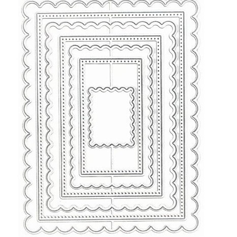 scrapbooking DIY cutting die carbon steel die die embossing die die template rectangular frame suit