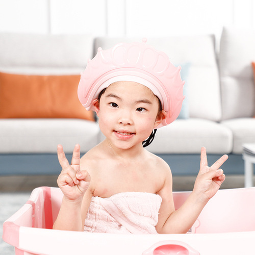 Baby shower cap waterproof adjustable children's hair washing magic hat infant bathing hat for kids water-blocking shower cap