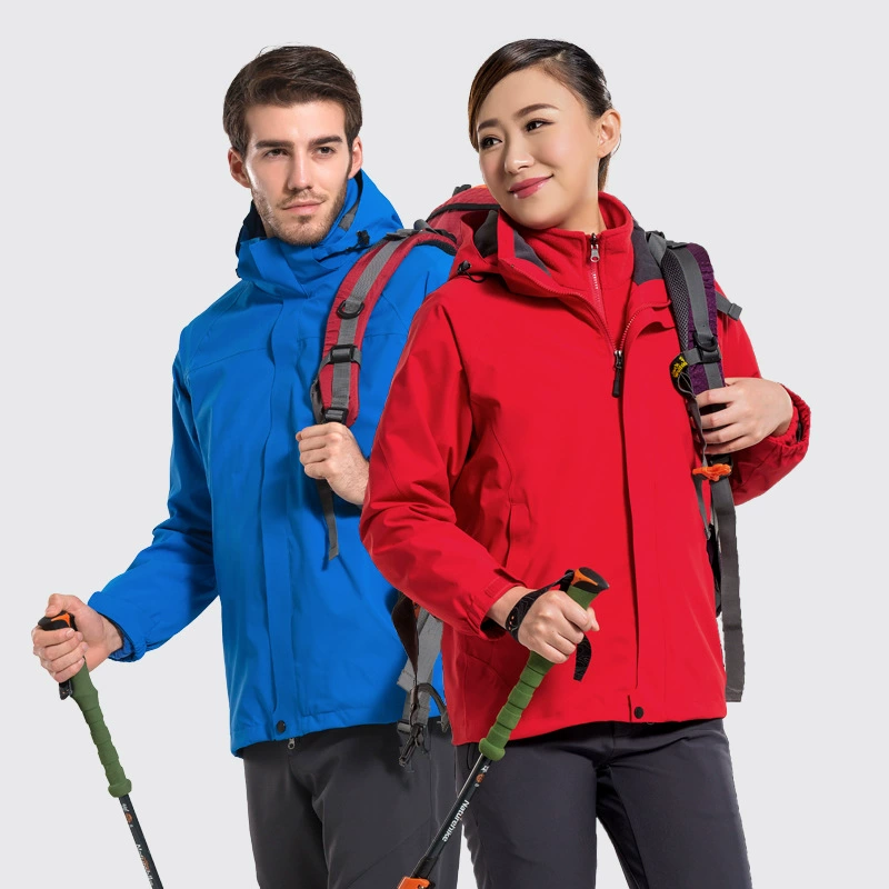 Осень и зима мужская и женская куртка съемная и бархатная, чтобы согреться