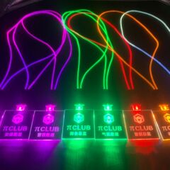 工場カスタム新led発光工牌展示会イベントバーフラッシュled発光工作牌アクリル
