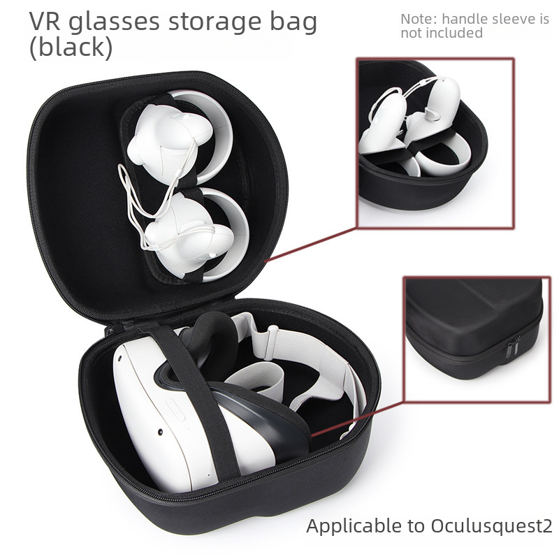 適用於Oculus Quest 2代VR眼鏡收納盒收納包VR配件硬殼防刮便攜包