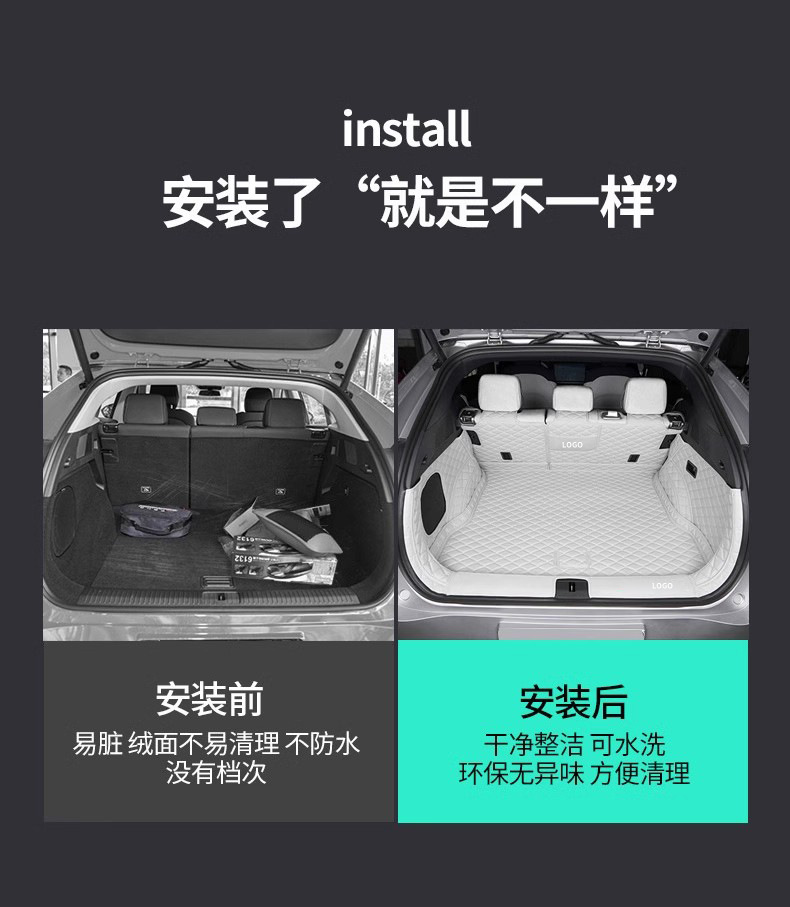 Suitable for Xpeng G6 Trunk Mat, Full Surround Trunk Mat, Luggage Mat, Xpeng Car Decoration Accessories Modification