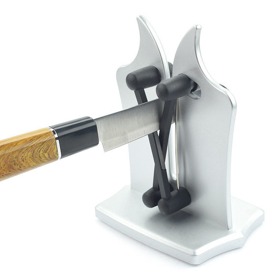 New Multifunctional Quick Knife Sharpener with Seat, Kitchen Household Knife Sharpening Artifact, Vertical Knife Sharpening Tool