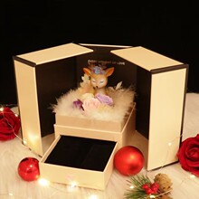 现货七夕情人节永生花口红礼盒项链首饰盒化妆品包装礼盒生日礼品
