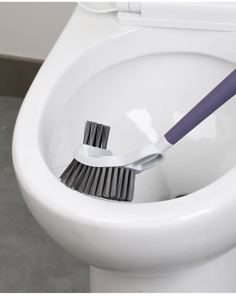 Double-sided Toilet Brush With Extended Handle For Bathroom_voghion.com