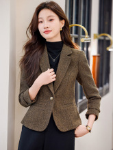 名媛风时尚职业小西装短外套女士西装2025春电商网店代理一件代发