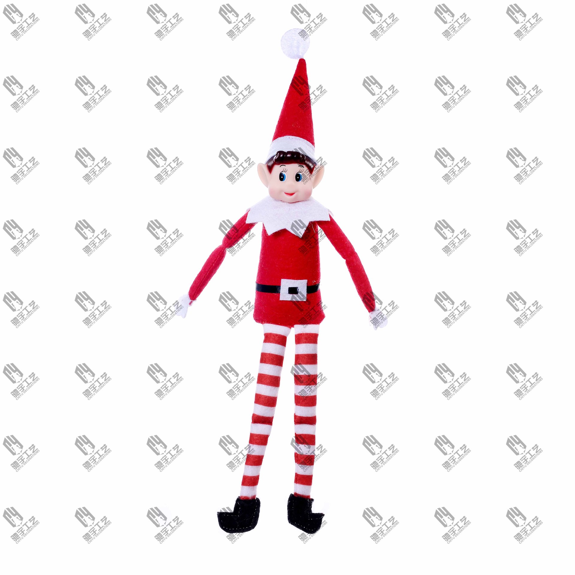 Nuevos productos transfronterizos de Navidad nariz larga piernas largas muñecas elfos muñecas sentadas estantes muñecas decoraciones lotes de muñecas