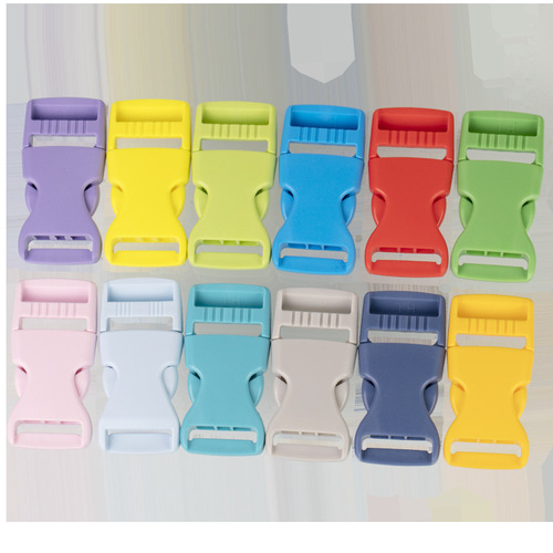 Colorful plastic 2.5cm snap hook school bag fastener clothing accessories male-female snap buckle webbing connector luggage accessories