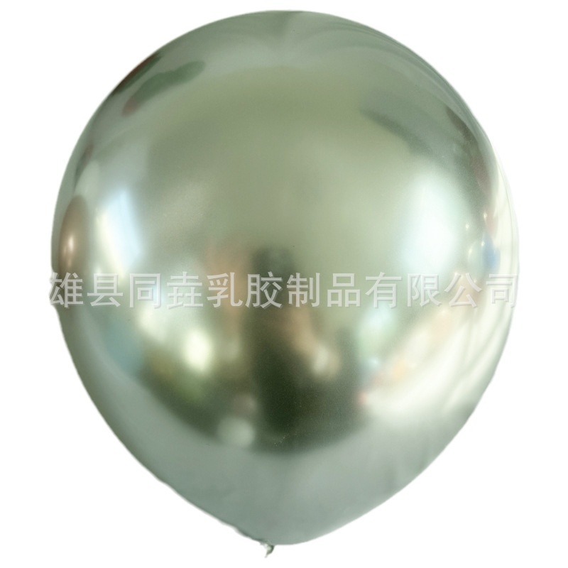 Cromo metal de 5 pulgadas de 10 pulgadas de 12 pulgadas de 18 pulgadas de metal engrosada de plata globo de látex de metal decoración del banquete de boda