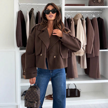 Russian beauty woolen coat����˹����Ů�Ը�����ƶ̿�ë������