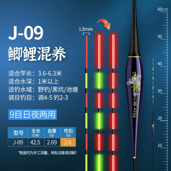 [J-09 长42.5  吃铅2.6g 9目高亮]