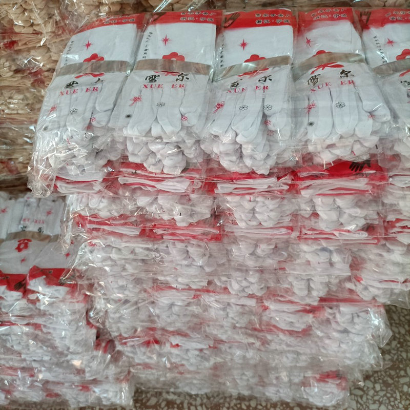 雪尔氨纶手套高弹力白色竖丝防晒手套女珠宝开车舞蹈礼仪手套批发