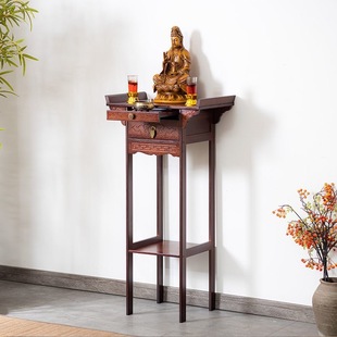 Altar Table for Home Use, Simple Small Altar, Economical Buddhist Shrine Offering Table Cabinet, New Chinese Style Buddhist Altar