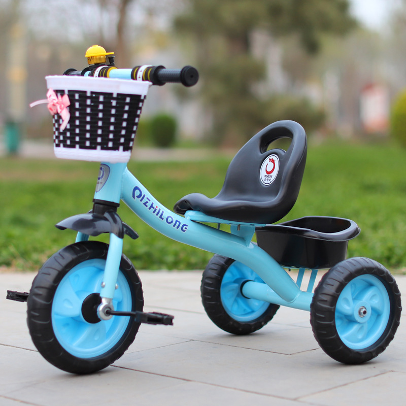 Asiento suave grande triciclo para niños bicicleta 1-3-5 años cochecito ligero bicicleta bebé bicicleta