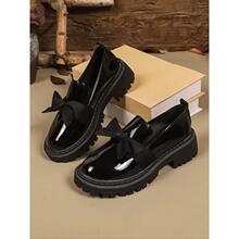 E 20731 New Style Bow Patent Leather Loafer ��������Ƥ�ָ�Ь