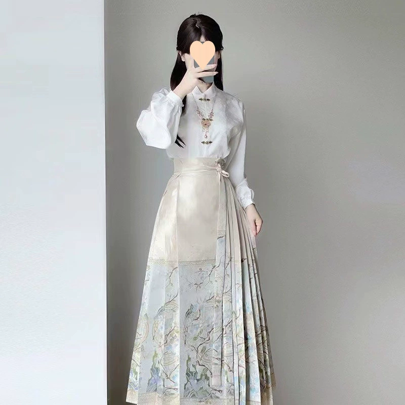 Новый улучшенный костюм в китайском стиле Мин для повседневной носки, женский, миниатюрный, в национальном стиле ханьфу, 2025 года.