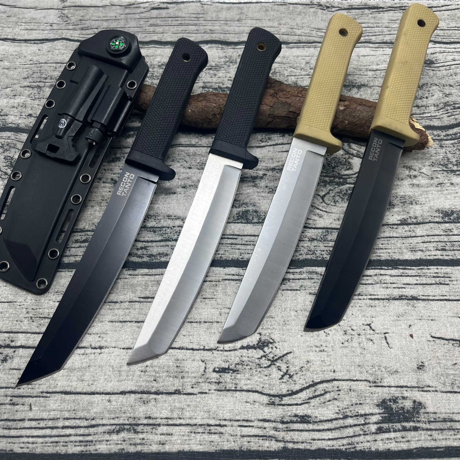 亚马逊直刀多功能户外荒野求生刀高硬度锋利野外战术随身防身刀