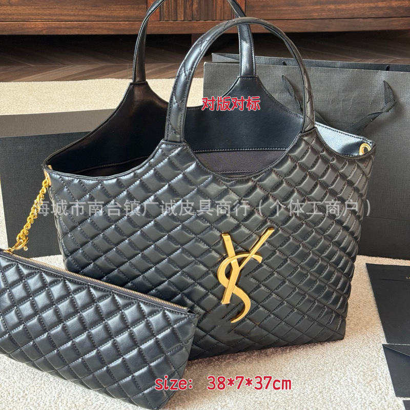 Yangshulin Genuine Leather Shoulder Bag, Fashionable Underarm Bag, Handbag, Shopping Bag, Tote Bag, Large Capacity Bag for Women