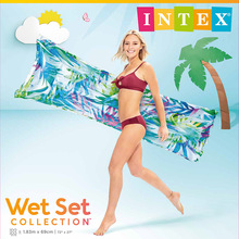 INTEX59720透明流行组浮排单人泳池充气浮床拍照便携充气玩具批发