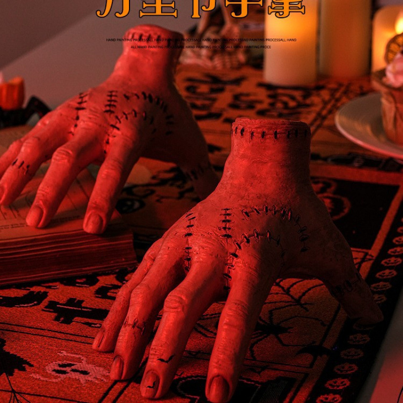 万圣节主题装饰吧室内氛围场景布置照片道具店装饰桌面装饰