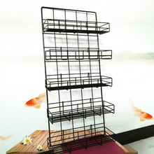 不锈钢丝铁丝小挂篮 简约工艺挂篮 铁质浸塑挂篮欢迎咨询