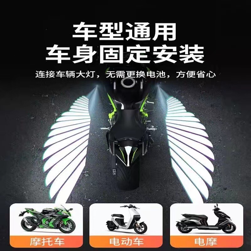 Factory Wholesale Motorcycle-Specific Pedals, Imitation Racing Retro Cruisers, Motorcycle Modifications, Angel Wings, Electric Bike Wings
