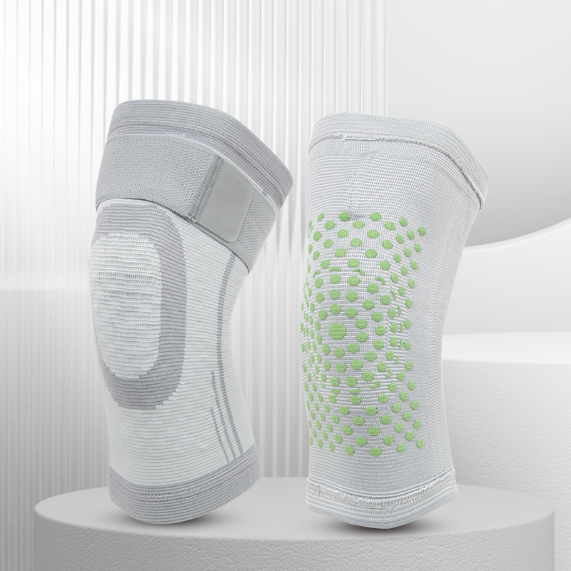 Ventas directas de fábrica correa de la almohadilla de la rodilla ajenjo calefacción antideslizante deportes rodilla caliente fitness protección presión transpirable