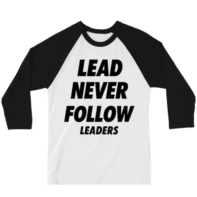 【Cross-Border European Code】New 2026 Lead Never Follow Leaders 2D Printed