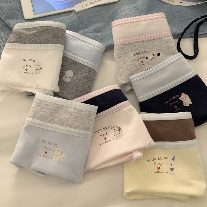 "Little surprises in life"【Cute Puppy】Sweet women's panties, 2026 new model, pure cotton crotch "Little surprises in life"【Cute Puppy】Sweet women's panties, 2026 new model, pure cotton crotch