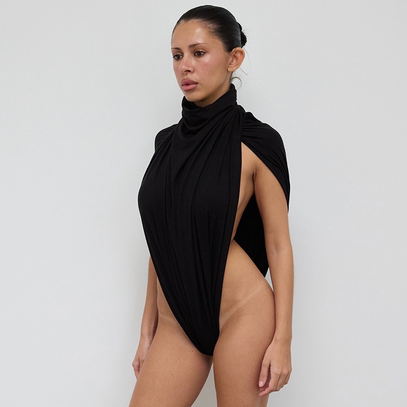Europa y los Estados Unidos quieren el comercio exterior puro cuello alto vacío jacket primavera nuevo deseo puro sin mangas chicas calientes de color sólido ropa de mujer