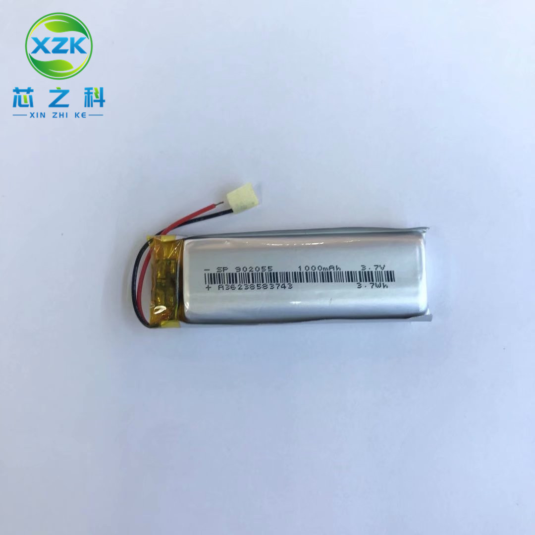 工厂供应902055聚合物锂电池 3.7V 1000MAH LED灯条性用品美容仪
