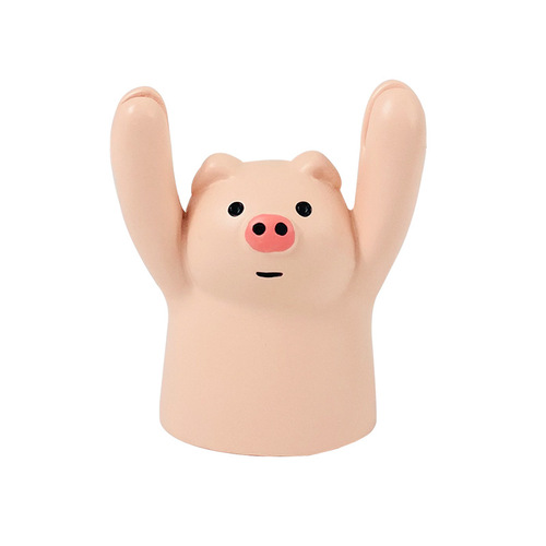 Piggy holding placard ornaments healing exquisite desktop decoration note holder ins a pair of creative small gifts wholesale