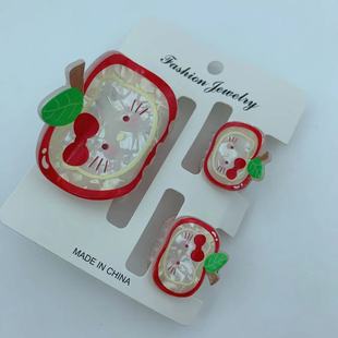 Headwear Apple Paw Cat Duckbill Clip Ina Style Girl's Heart Japanese and Korean Style All-match Bangs Clip Cute Side Hairpin