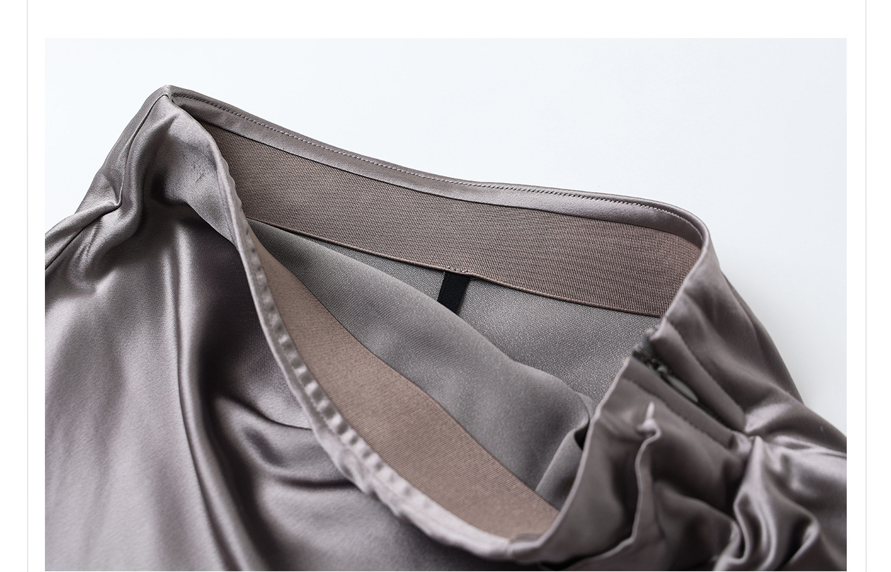 Set áo khoác jacquard thêu kim tuyến và chân váy phong cách Trung Hoa mới mùa hè — Màu xám nửa váy, Trang chủ chi tiết 22
