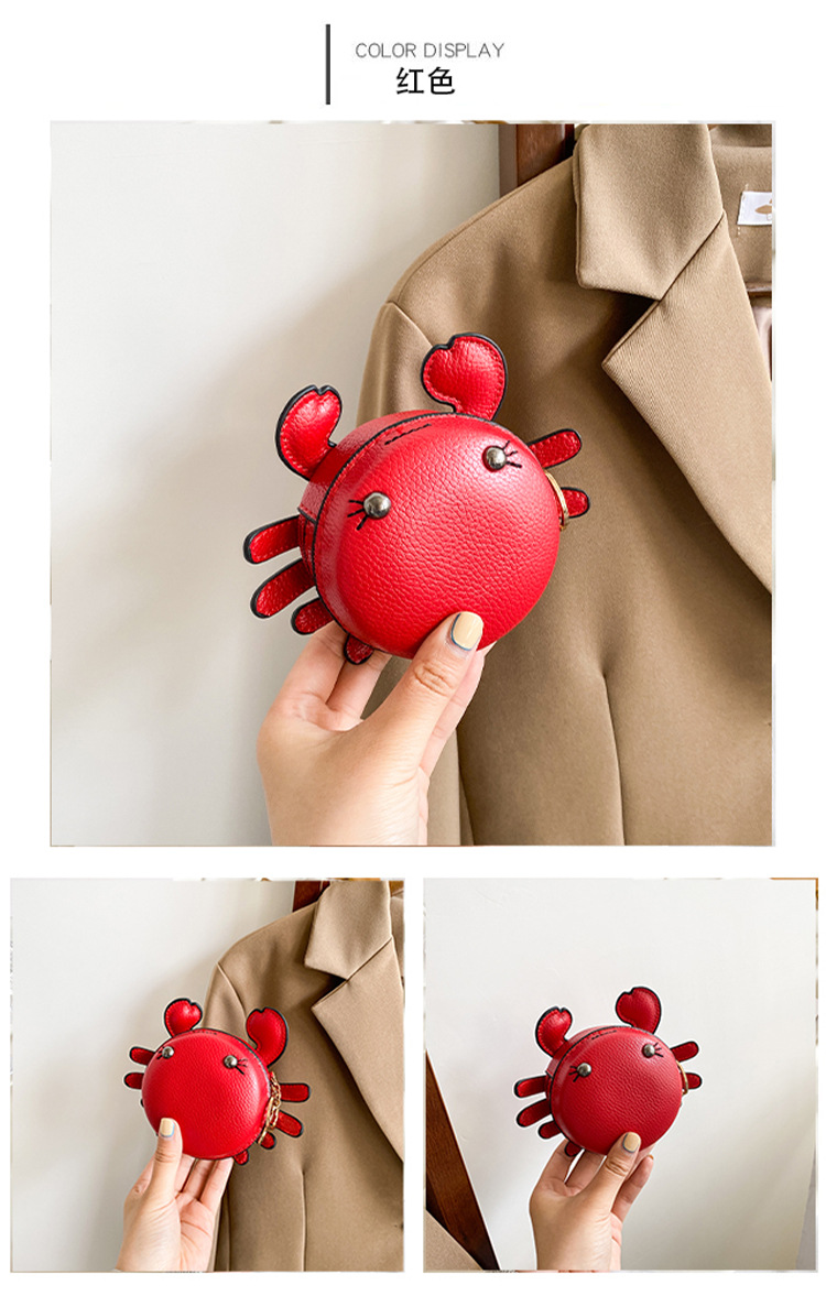 Cute Little Crab Cartoon Doll Chain Key Bag display picture 12
