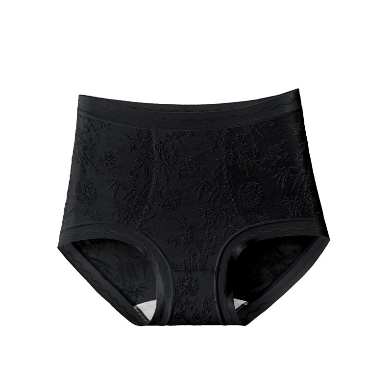 美宅 Underwear, кружевные брюки, антибактериальные шелковые длинные брюки, высокая талия, плюс размер