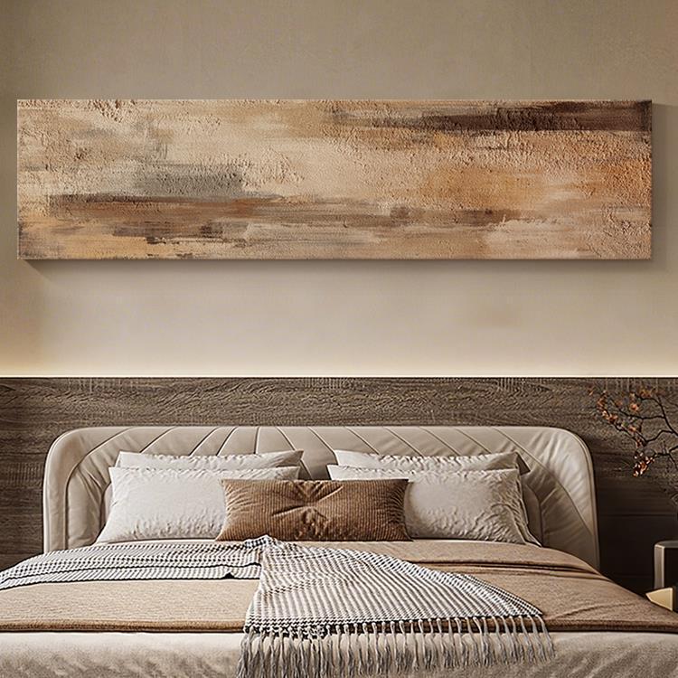 Horizontal Abstract Decorative Painting with a Sense of Sophistication for Living Room and Bedroom, Minimalist Art, Sofa and Headboard Sandstone Texture Wall Art Horizontal Abstract Decorative Painting with a Sense of Sophistication for Living Room and Bedroom, Minimalist Art, Sofa and Headboard Sandstone Texture Wall Art
