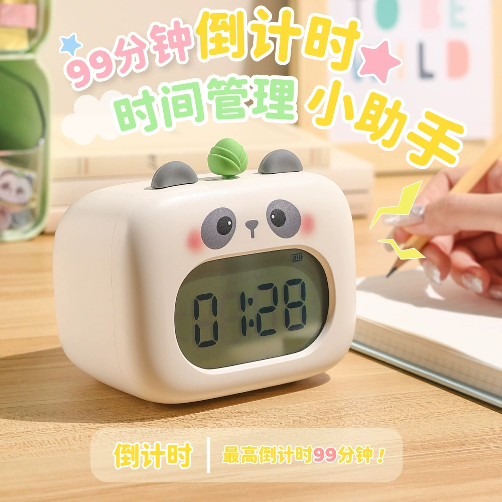 Meng Pet многофункциональный будильник таймер двухтональный будильник мультяшный студенческий общежитие девушки настольные часы многофункциональный