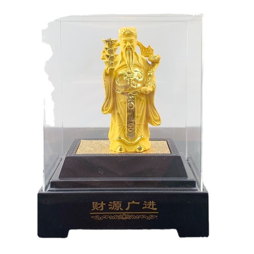 New Style Rongsha Gold God of Wealth Ornaments Delicate Four Yuanbao God of Wealth Gift Box 4S Store Gold Store Event Gifts